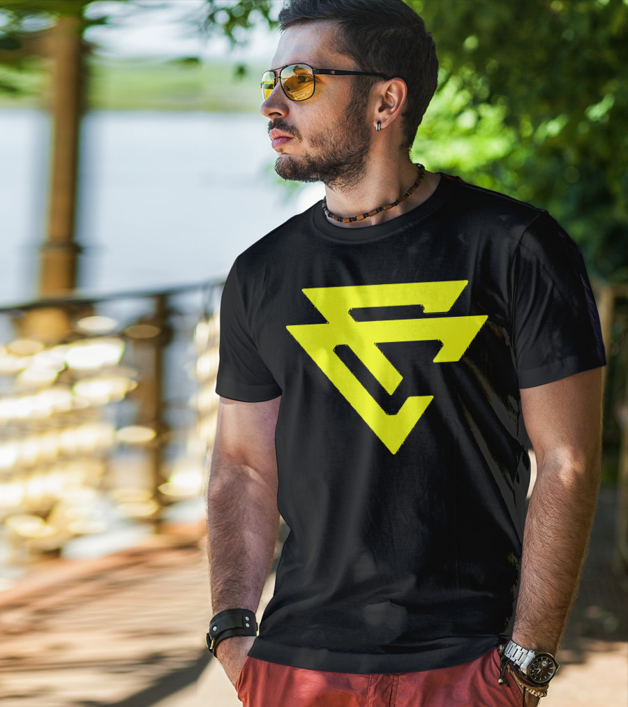 Capron Funk CF Logo Yellow And Black Merch T-Shirt