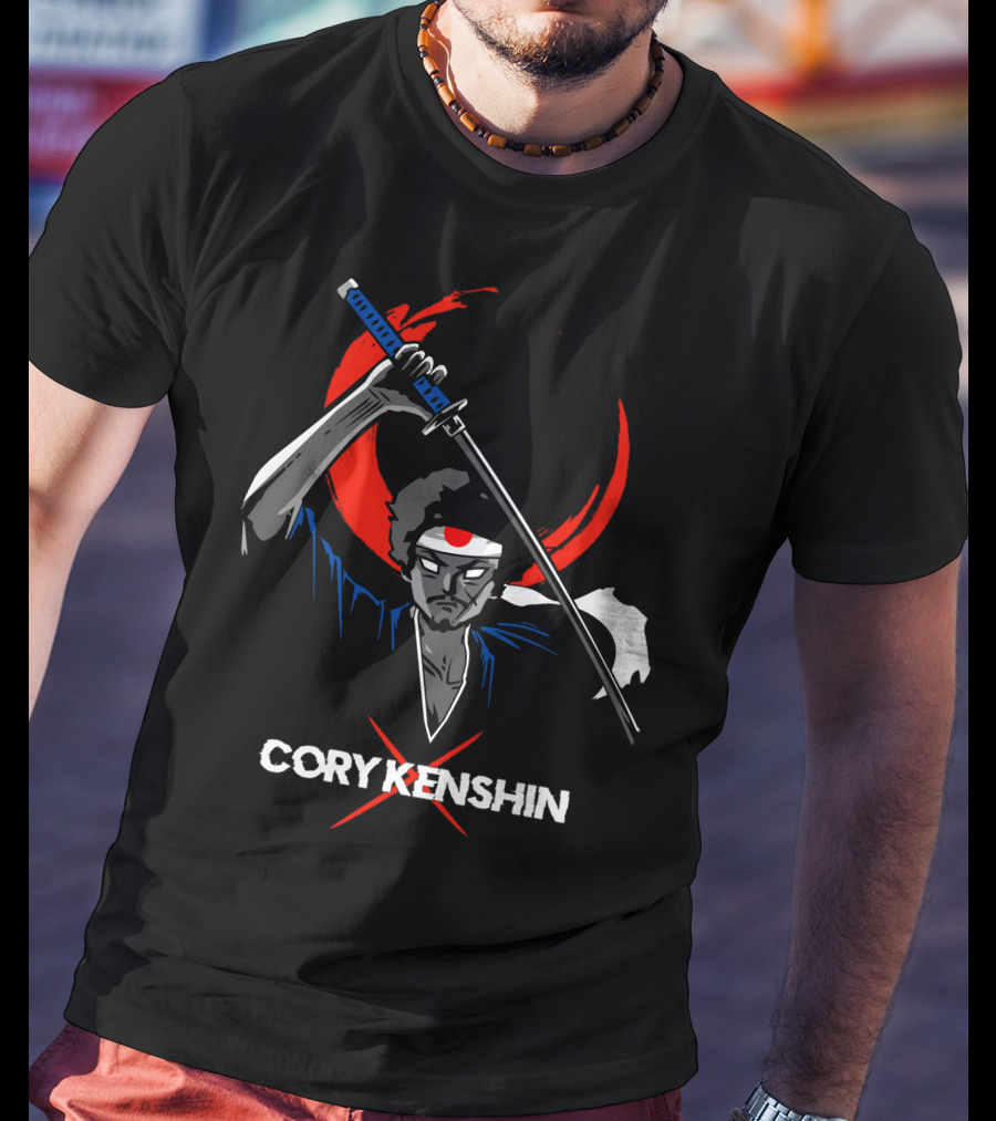 Coryx Kenshin Samurai Sword Dark Moon T-Shirt