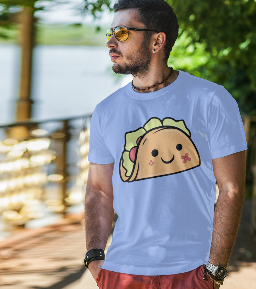 Kawaii Taco Cute Smiley Face Twent4tim Merch T-Shirt