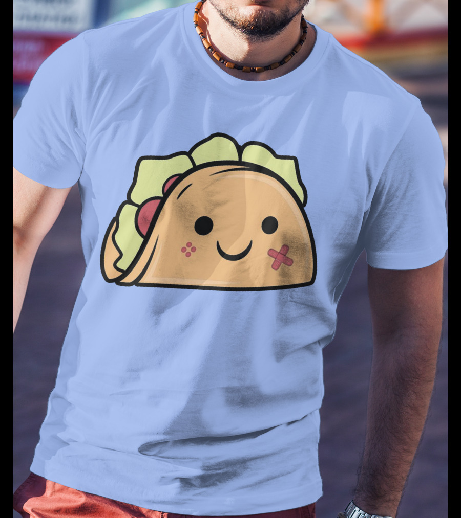 Kawaii Taco Cute Smiley Face Twent4tim Merch T-Shirt