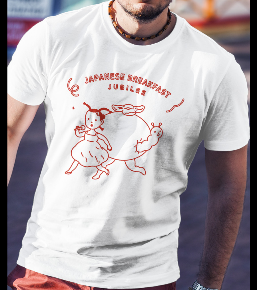 Japanese Breakfast Jubilee 6 Running Girl And Creature T-Shirt