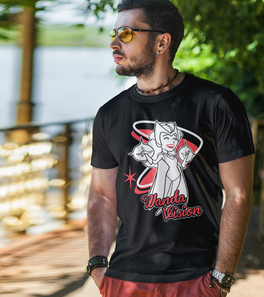 WandaVision Scarlet Witch Retro Cartoon T-Shirt