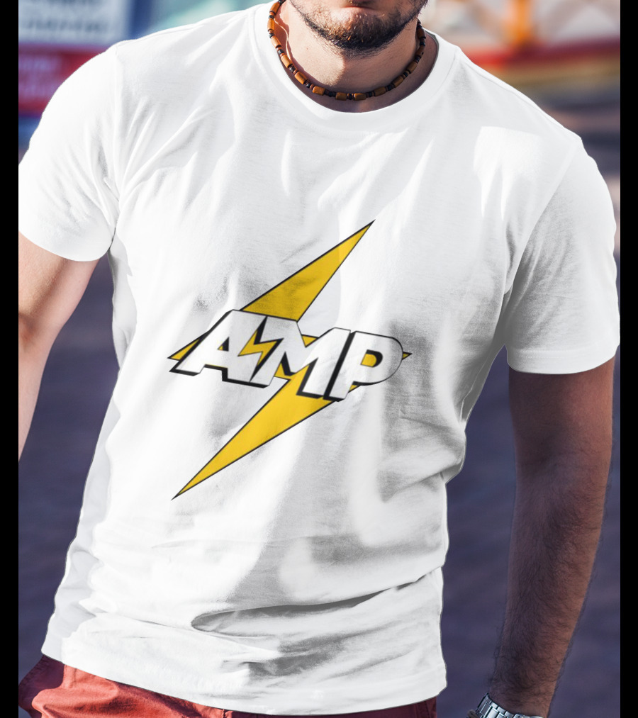 AMP Retro Lightning Bolt T-Shirt