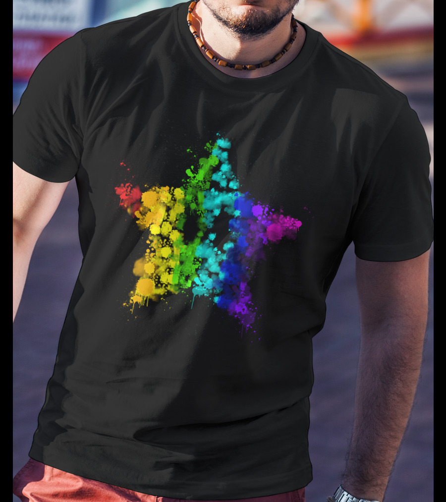 Simpleflips Merch Rainbow Starburst T-Shirt