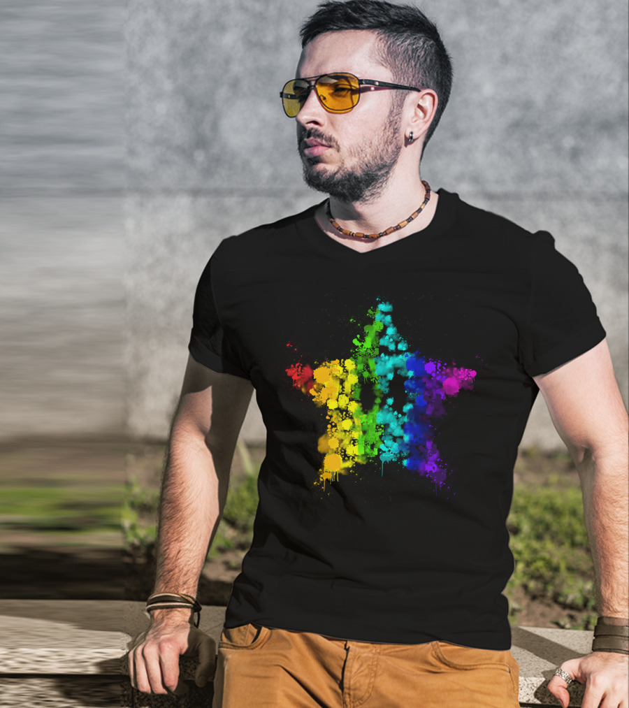 Simpleflips Merch Rainbow Starburst T-Shirt