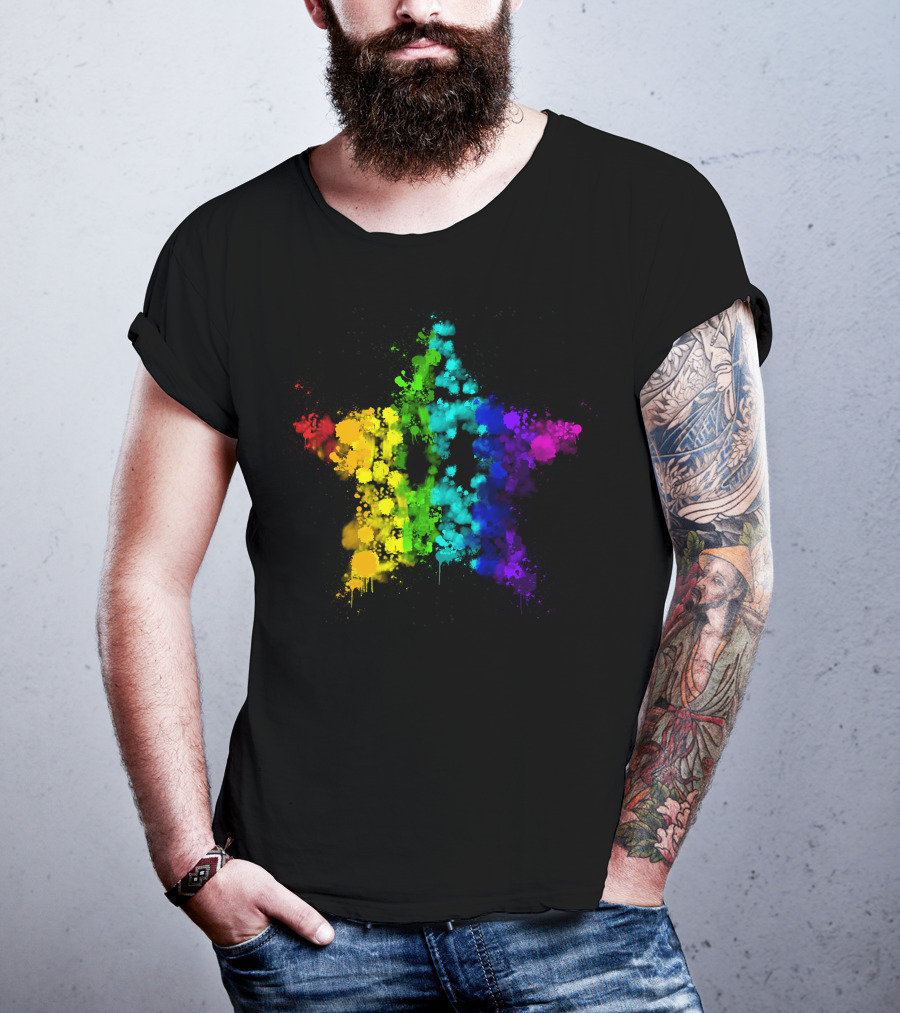 Simpleflips Merch Rainbow Starburst T-Shirt