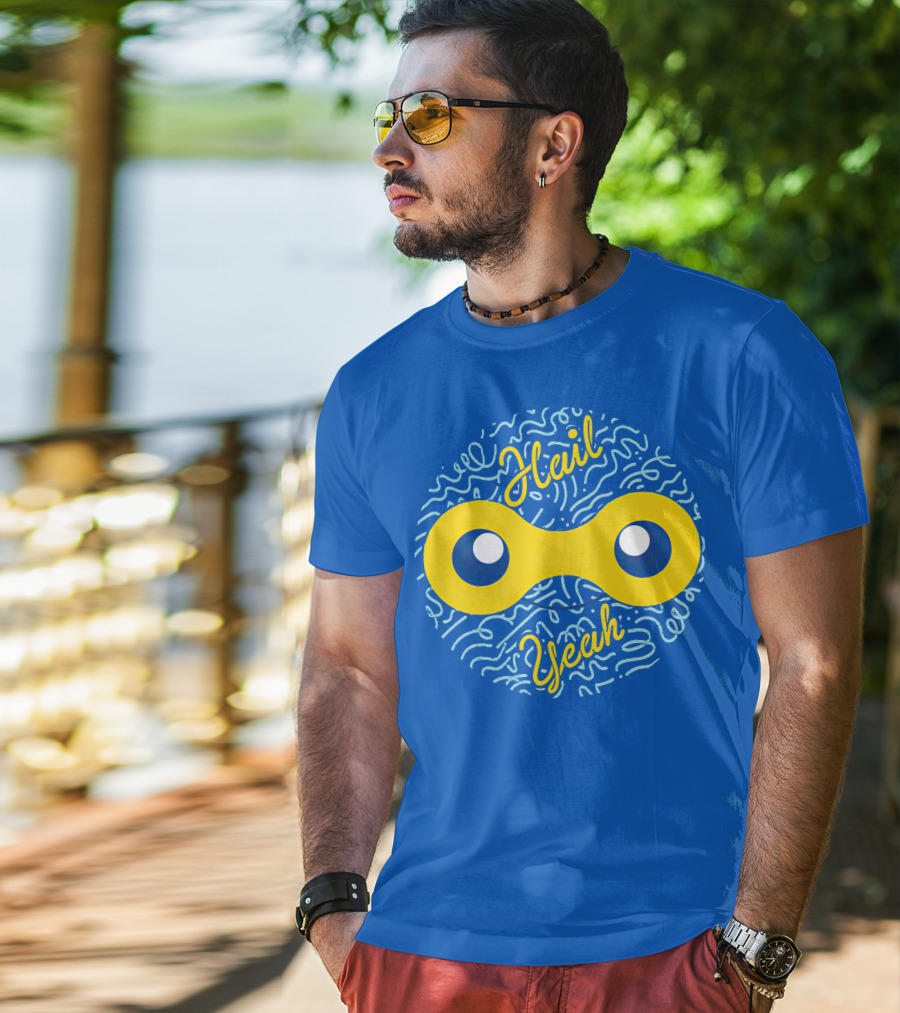 Mandjtv Hail Yeah Yellow Double Eye T-Shirt