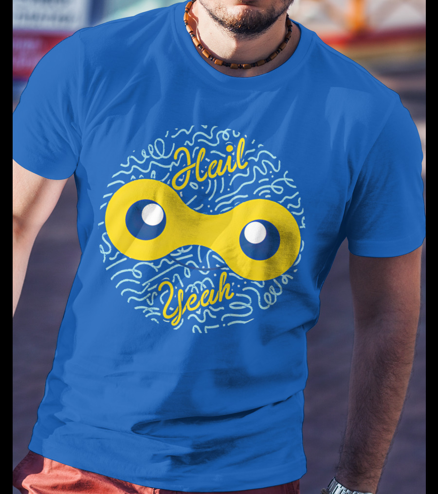Mandjtv Hail Yeah Yellow Double Eye T-Shirt