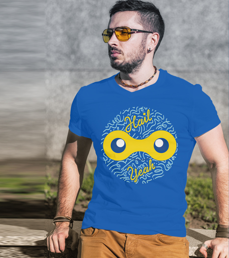 Mandjtv Hail Yeah Yellow Double Eye T-Shirt