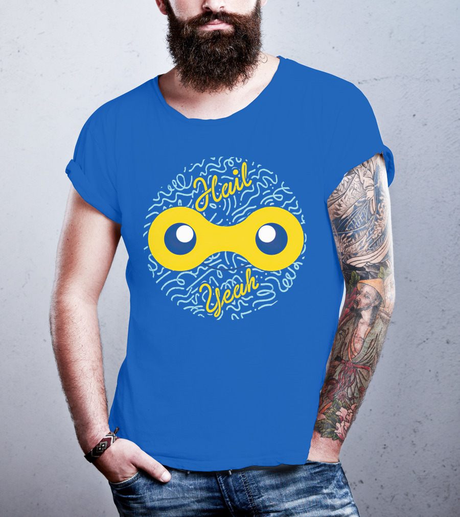 Mandjtv Hail Yeah Yellow Double Eye T-Shirt