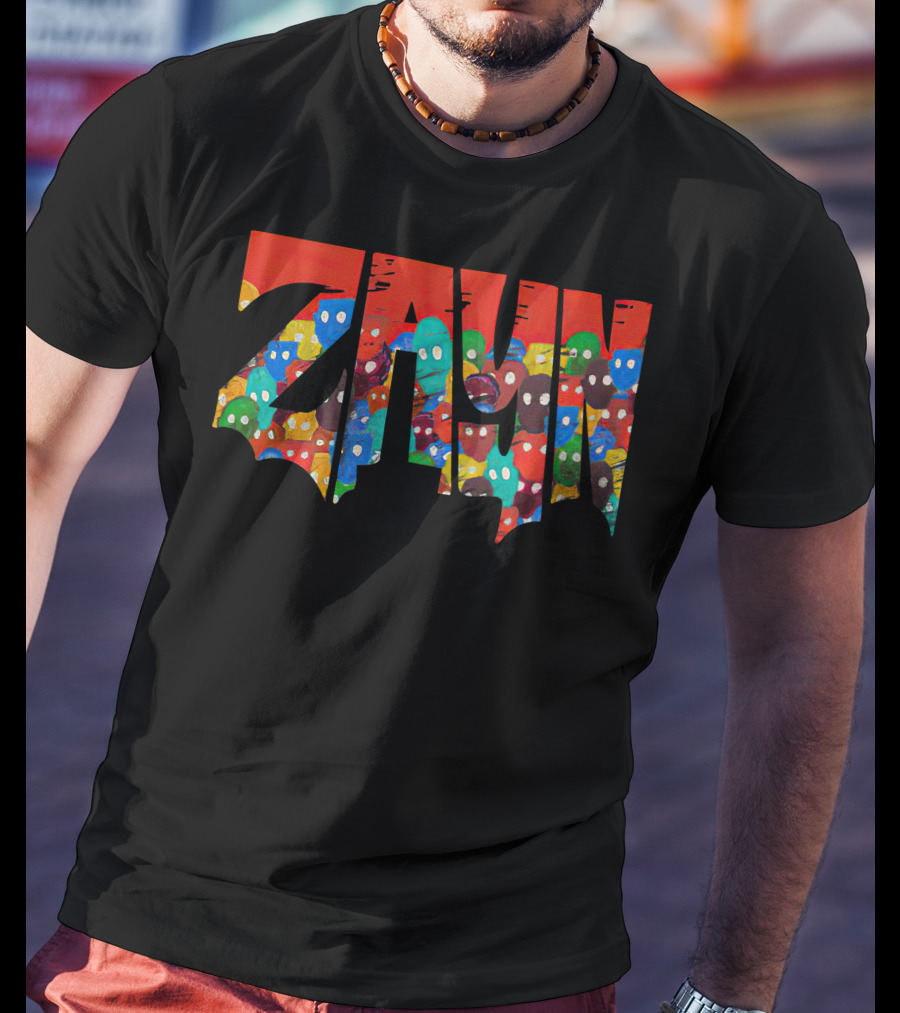 Zayn Malik Merch Colorful Faces Street T-Shirt