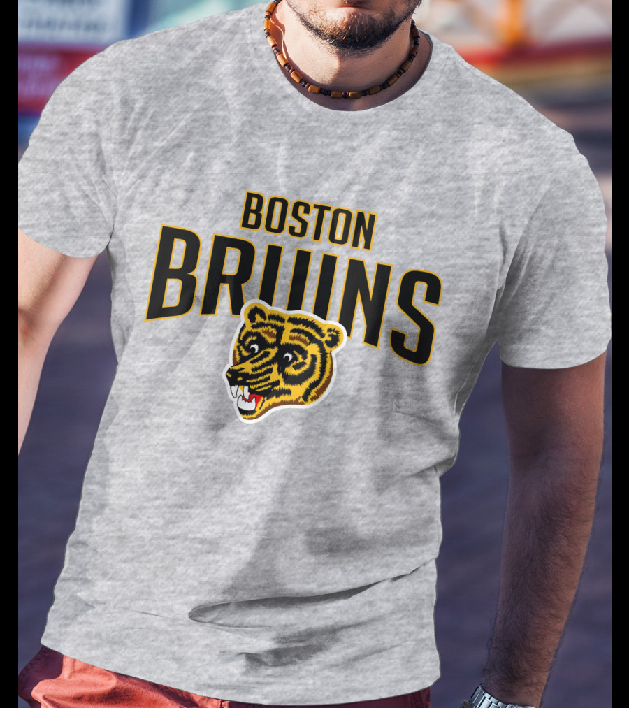 Boston Bruins Classic Vintage Logo Longsleeve T-Shirt