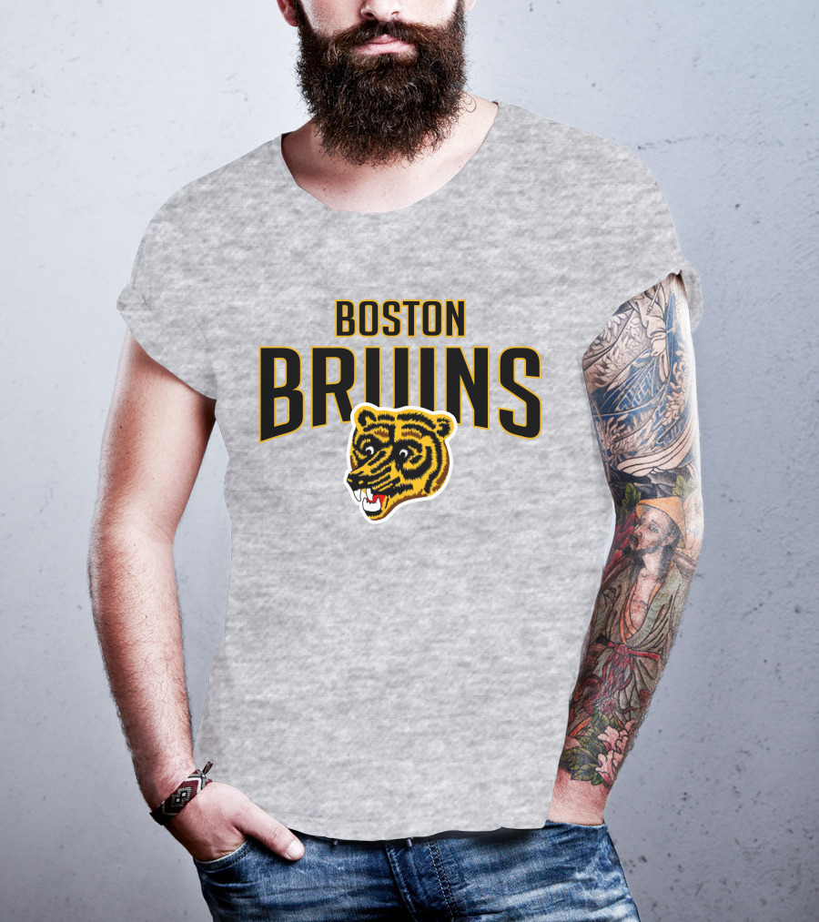 Boston Bruins Classic Vintage Logo Longsleeve T-Shirt