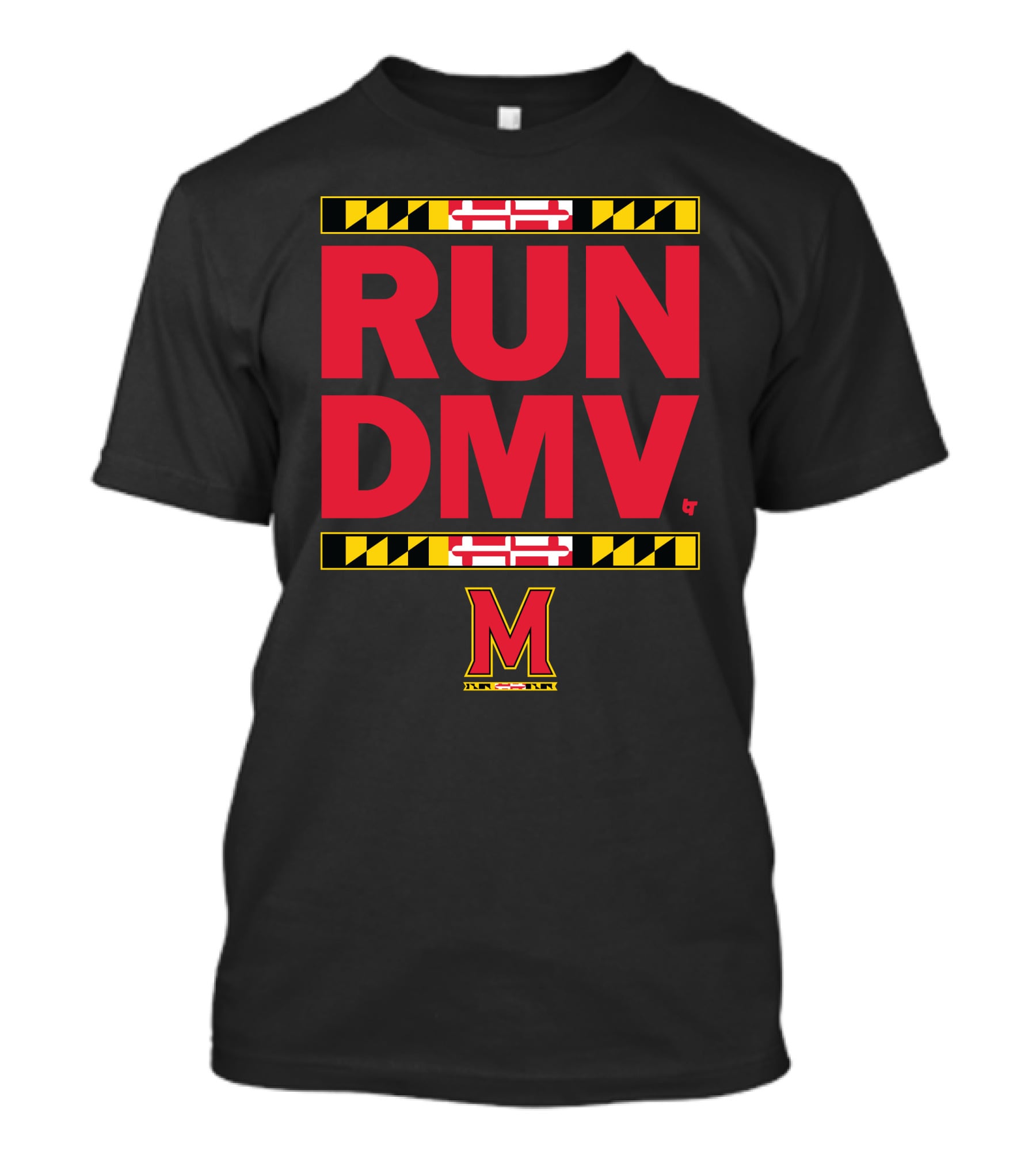 RUN DMV Maryland Flag M Logo Longsleeve T-Shirt