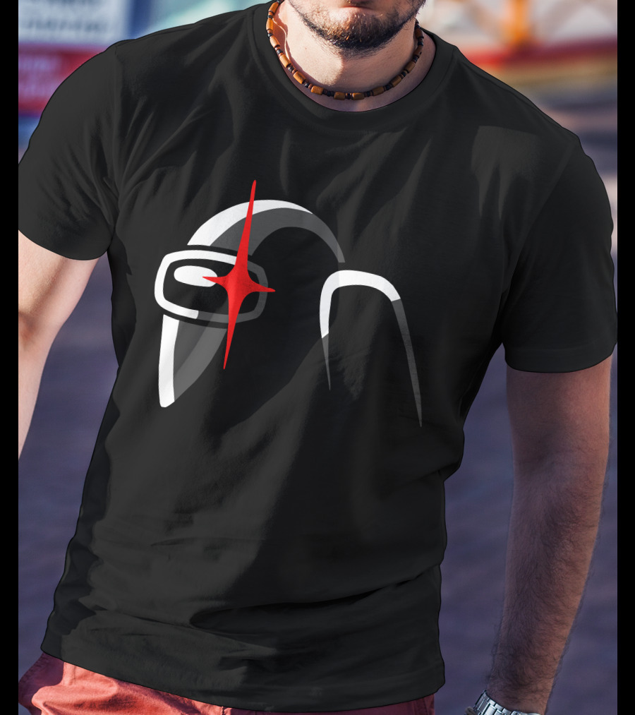 Among Us Crewmate With Red Star Eye T-Shirt
