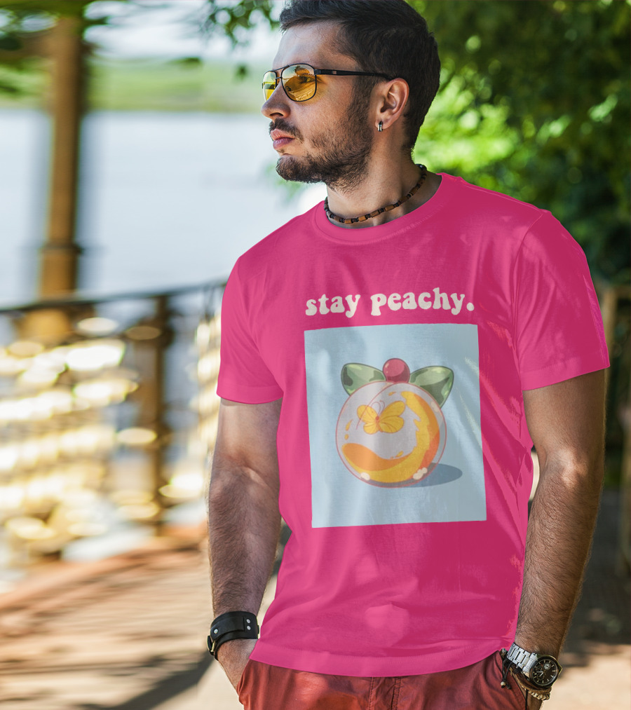 Stay Peachy Butterfly Peachy Squad Merch T-Shirt