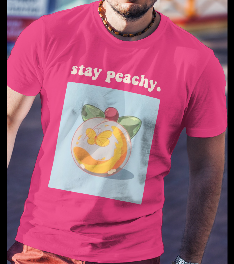 Stay Peachy Butterfly Peachy Squad Merch T-Shirt
