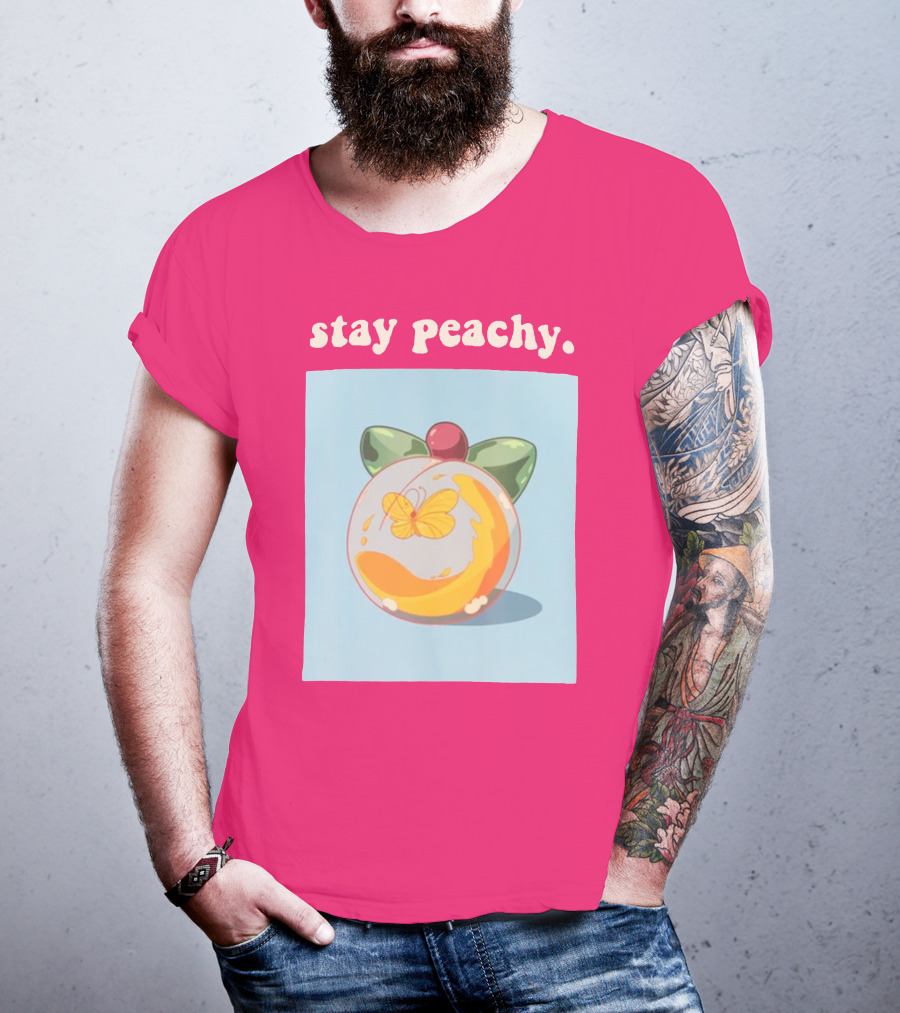 Stay Peachy Butterfly Peachy Squad Merch T-Shirt