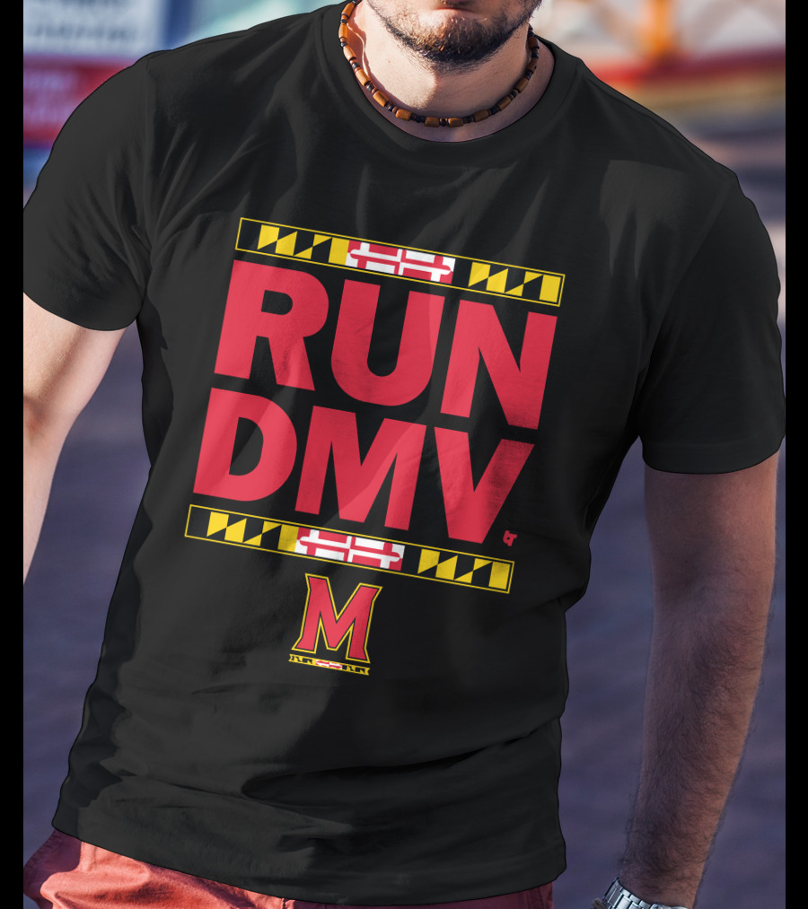 Maryland Run DMV Terps M Logo Block T-Shirt