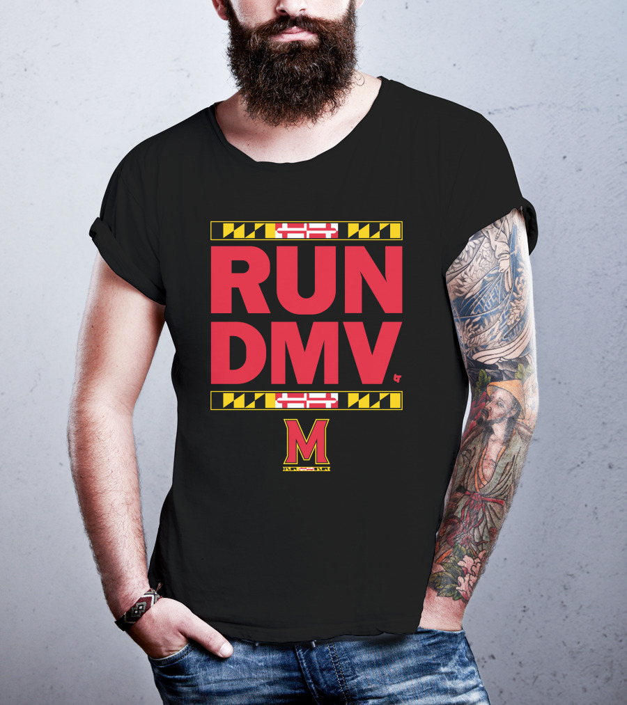 Maryland Run DMV Terps M Logo Block T-Shirt