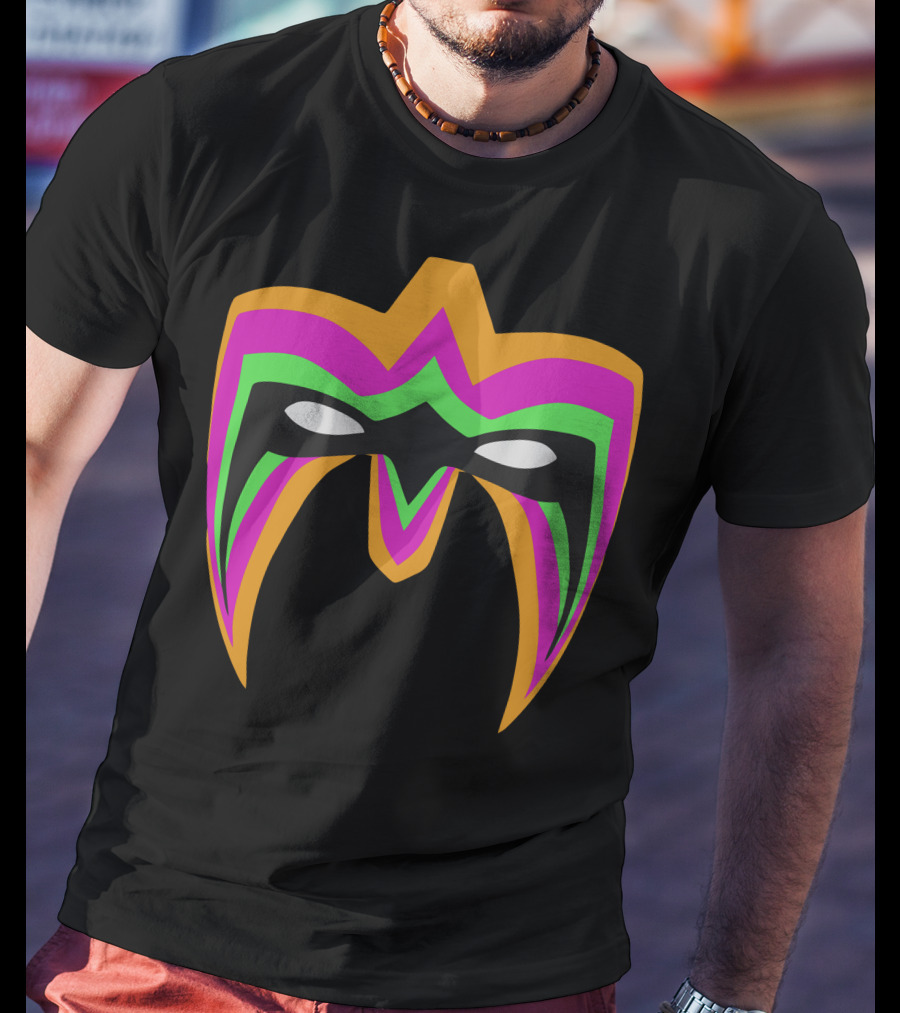 Ultimate Warrior Face Paint Iconic Neon Mask T-Shirt