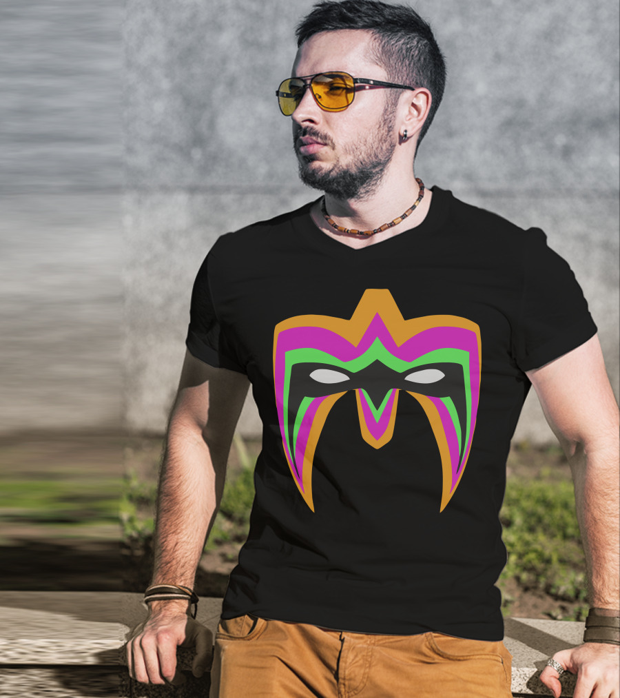 Ultimate Warrior Face Paint Iconic Neon Mask T-Shirt