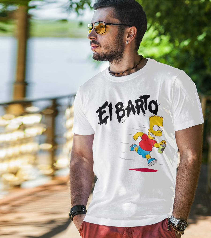 Vans Simpsons El Barto Bart Simpson Spray Can T-Shirt