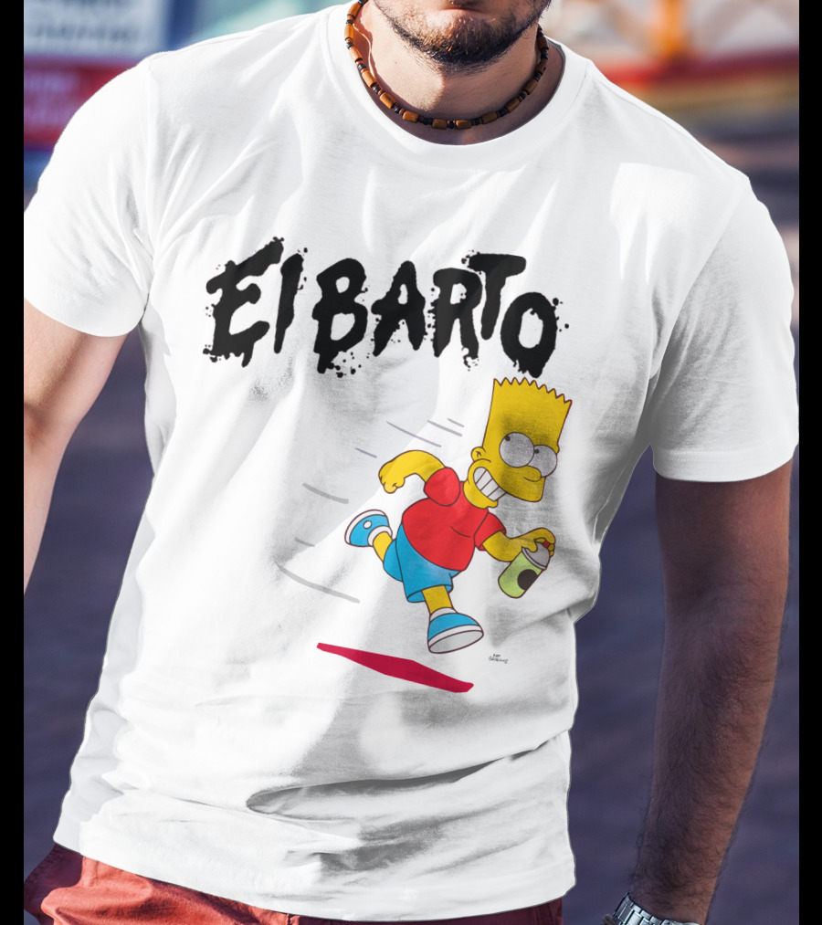 Vans Simpsons El Barto Bart Simpson Spray Can T-Shirt