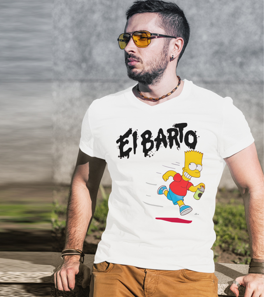Vans Simpsons El Barto Bart Simpson Spray Can T-Shirt
