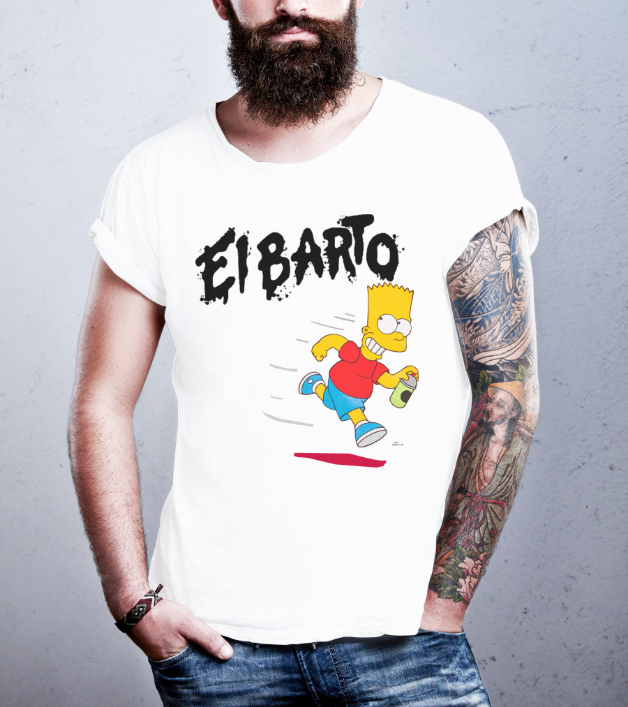 Vans Simpsons El Barto Bart Simpson Spray Can T-Shirt