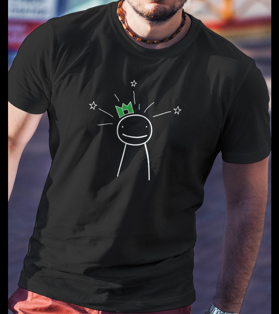 Dream Crown Stick Figure With Stars T-Shirt