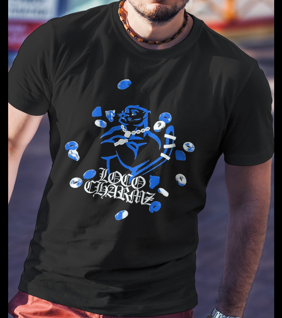 Loco Charmz Luciano Merch Blue Chain T-Shirt