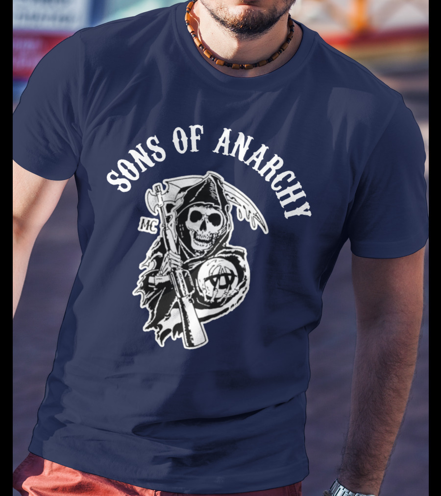 Sons Of Anarchy MC Grim Reaper Iconic Merchandise T-Shirt