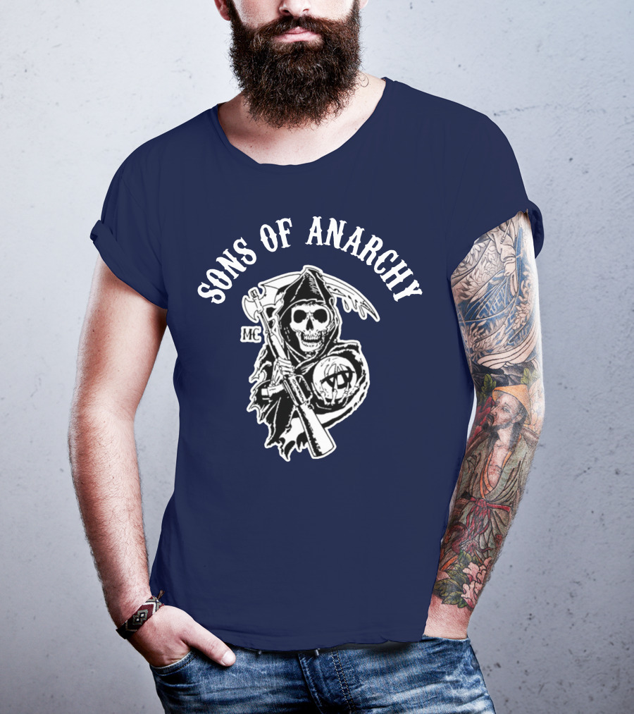 Sons Of Anarchy MC Grim Reaper Iconic Merchandise T-Shirt