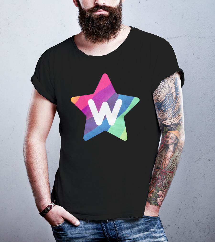 W Star Rainbow Rocket Merch T-Shirt