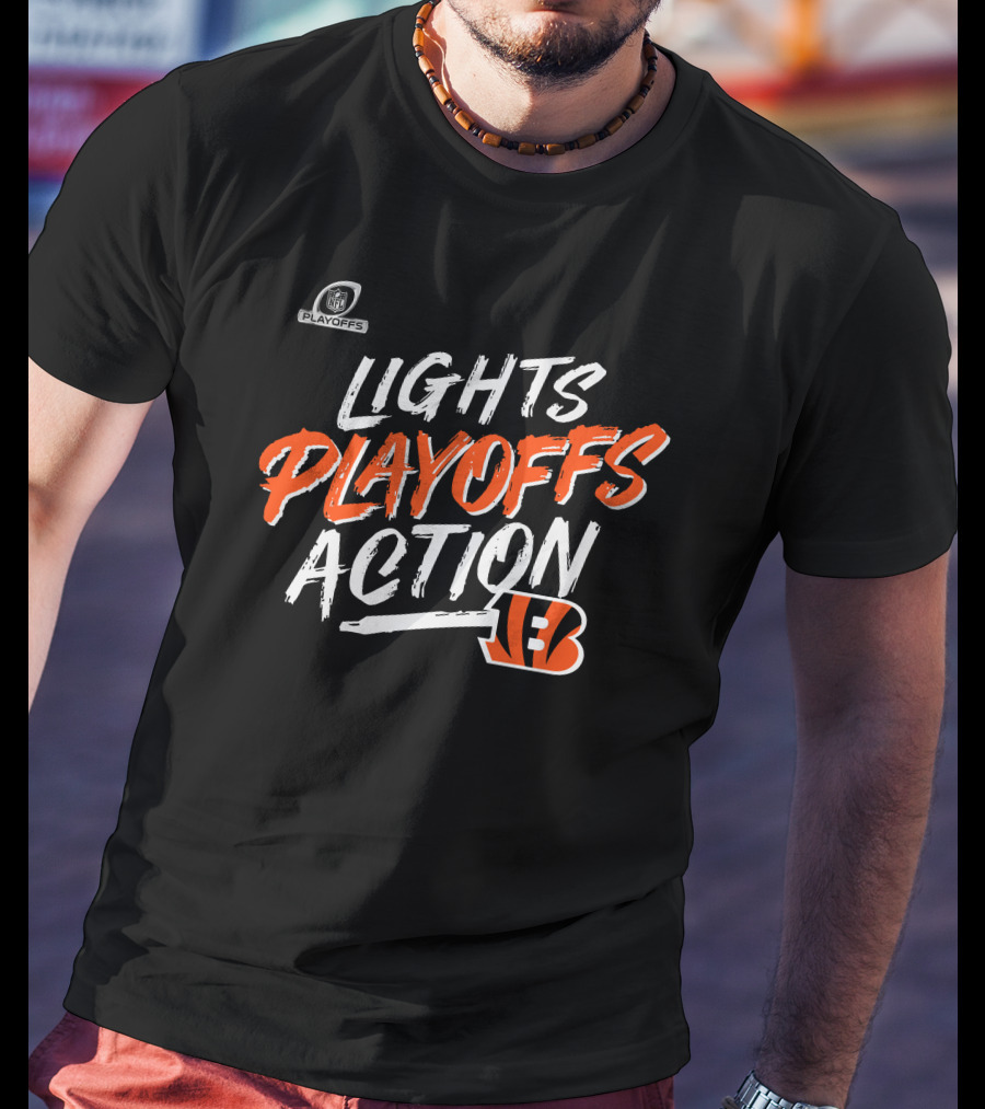 Lights Playoffs Action Bengals T-Shirt