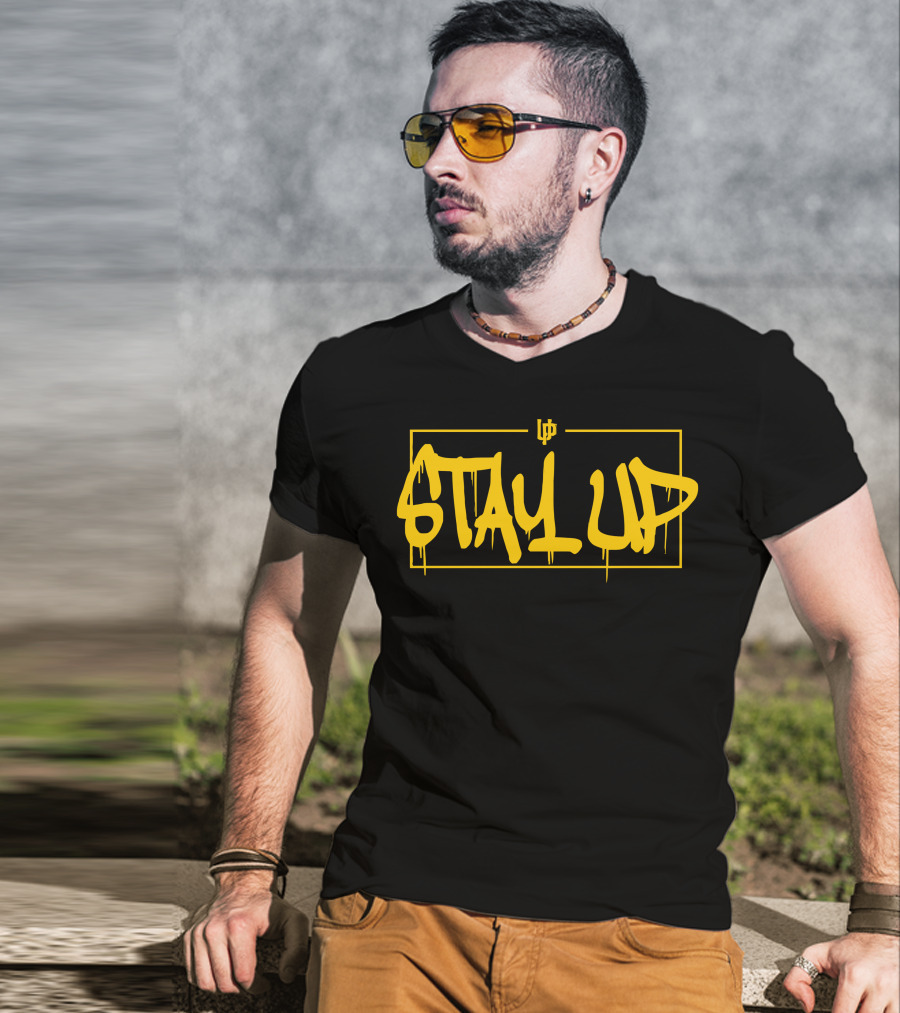 Stay Up Hopsin Merch Official Graffiti T-Shirt