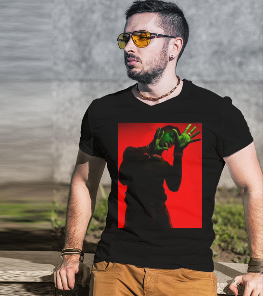 Don Toliver Red And Green Artistic Pose Merchandise T-Shirt