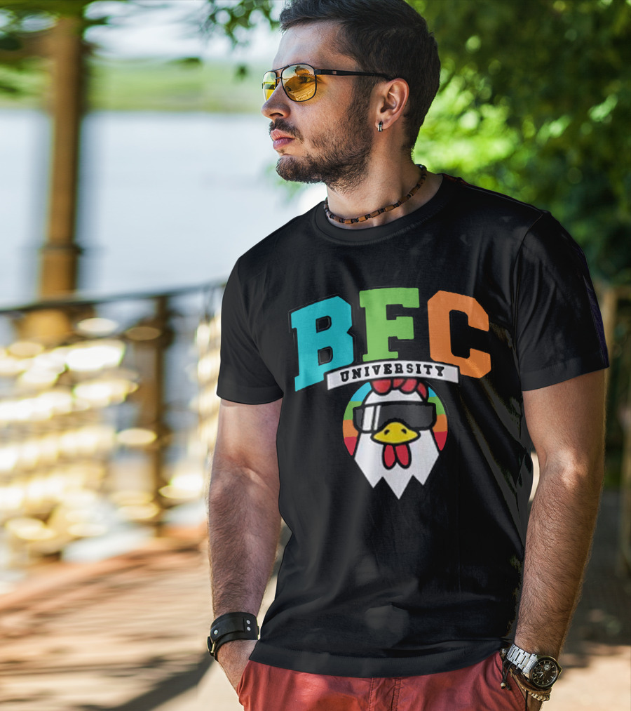 BFC University Chicken Headphones Kyr Sp33dy Merch T-Shirt