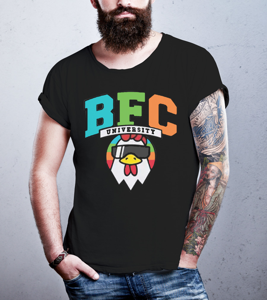 BFC University Chicken Headphones Kyr Sp33dy Merch T-Shirt