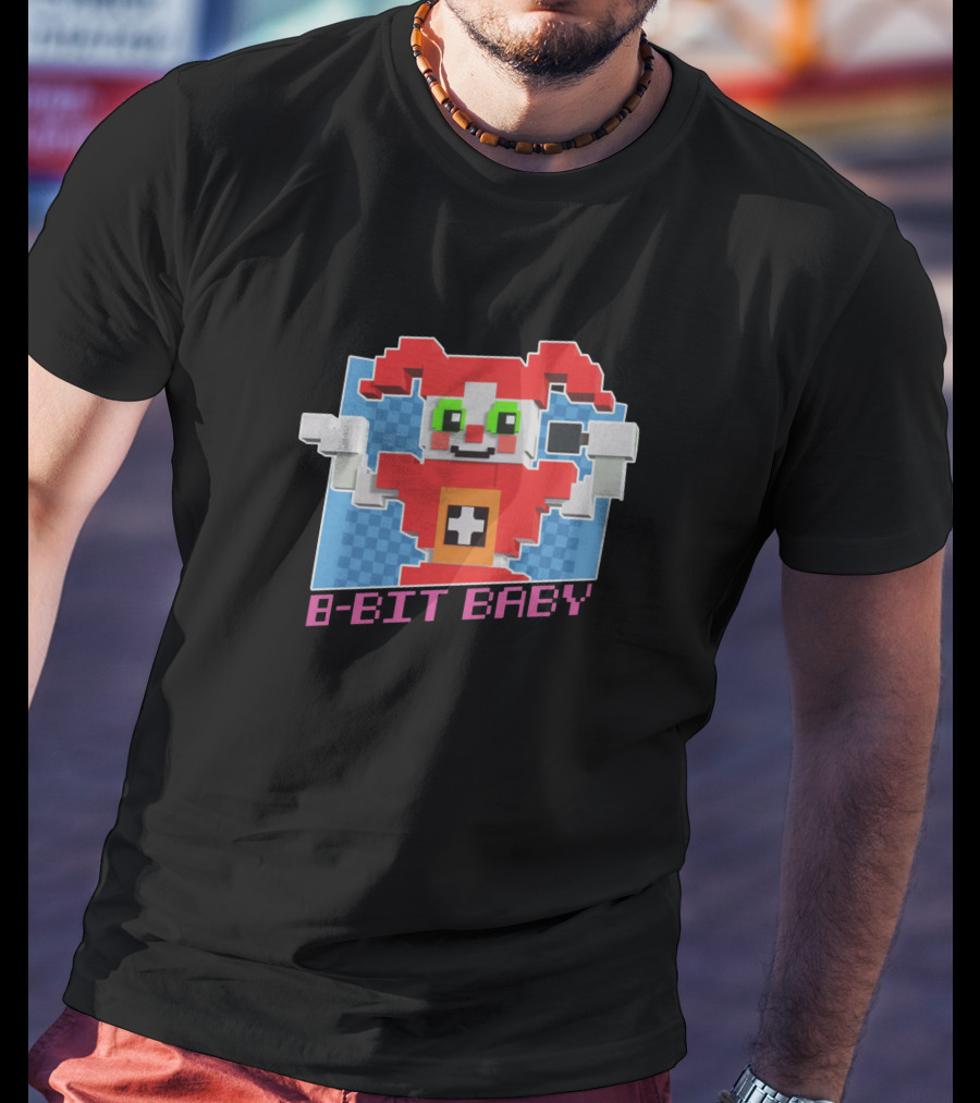 FNAF Merch 8-Bit Baby Pixel T-Shirt