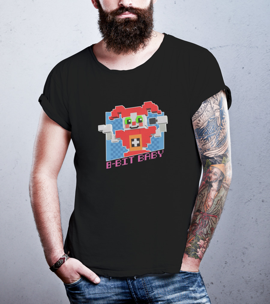 FNAF Merch 8-Bit Baby Pixel T-Shirt