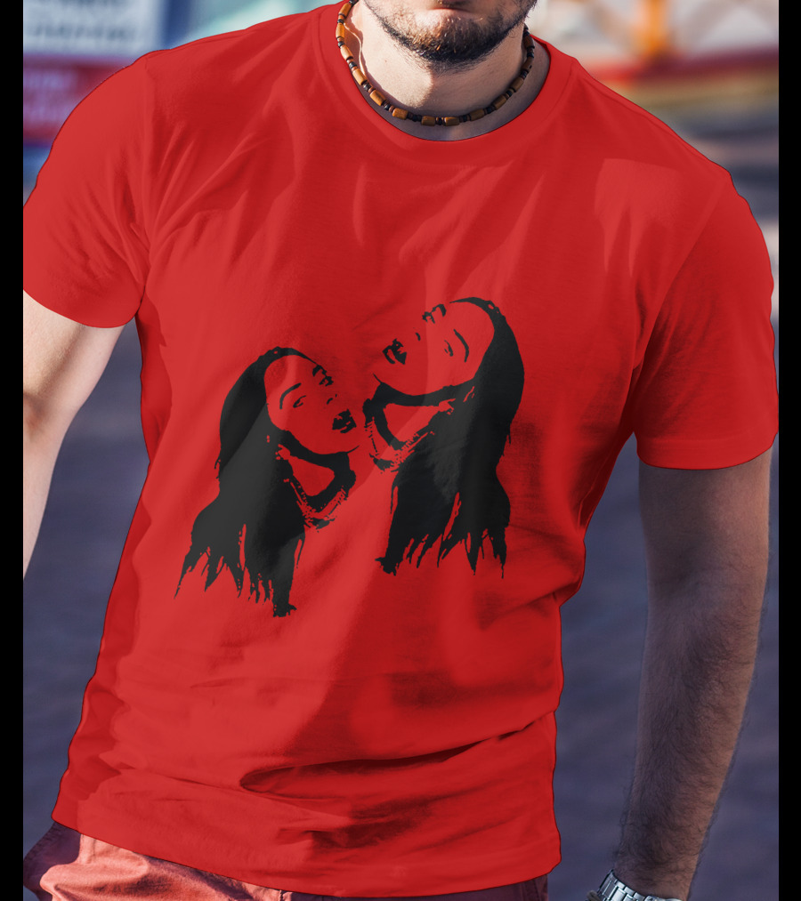 Billie Eilish Merch Stay Home Red Double T-Shirt