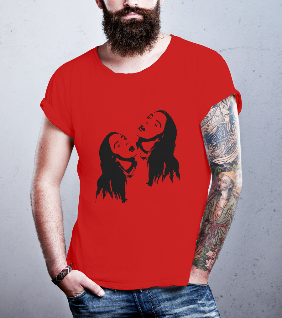 Billie Eilish Merch Stay Home Red Double T-Shirt