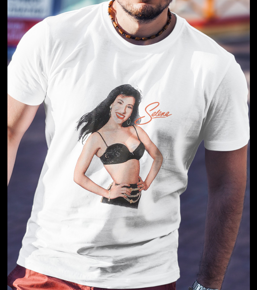Selena Quintanilla Classic Black Bra T-Shirt