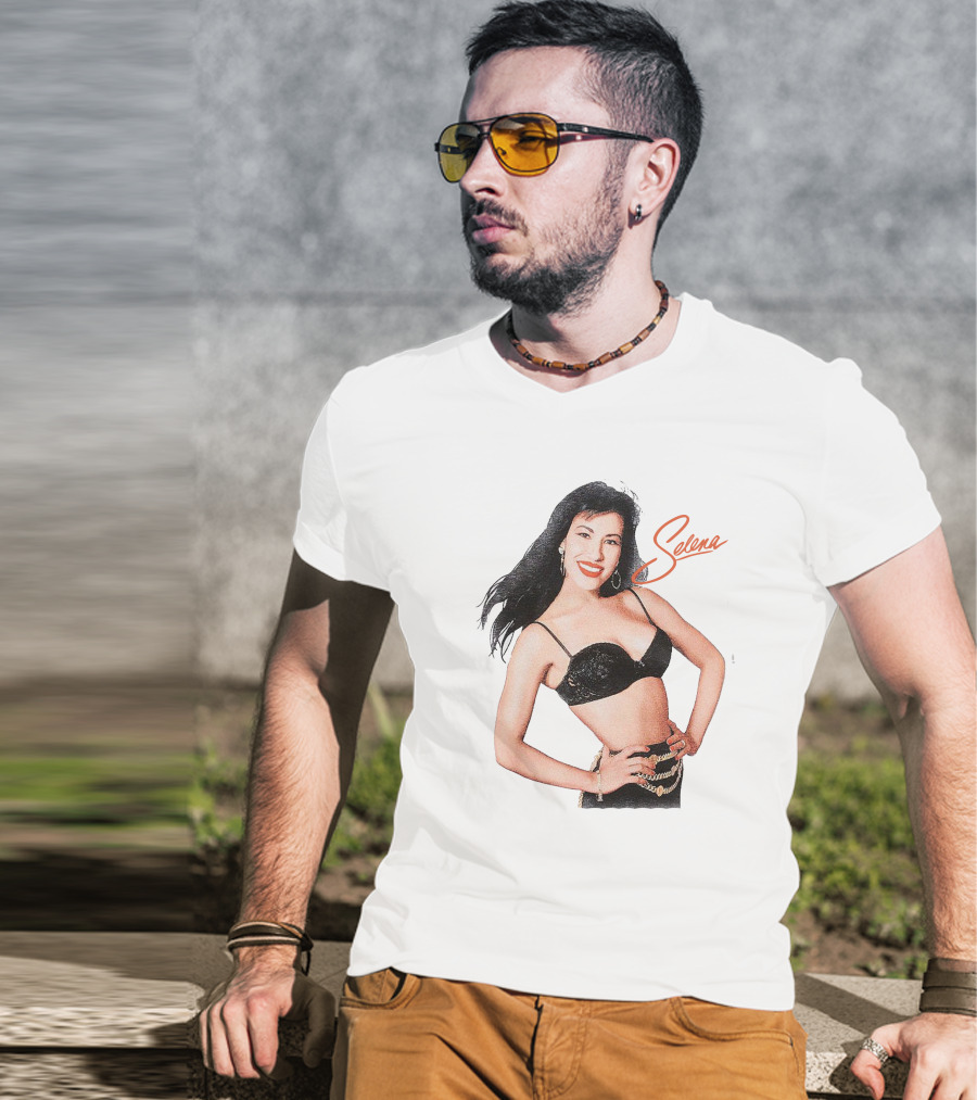 Selena Quintanilla Classic Black Bra T-Shirt