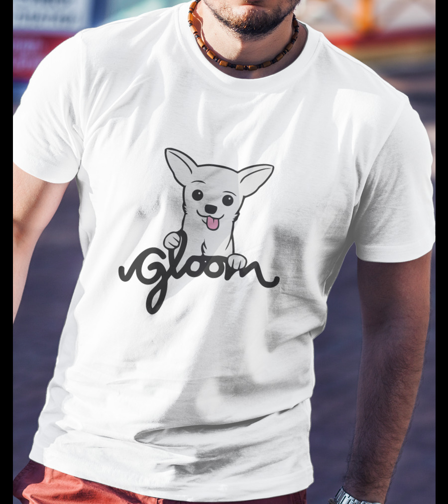 Gloom Merch Dog Icon With Script T-Shirt