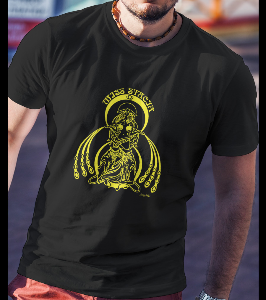 Missstacia Bigcartel Store Miss Stacia Psychedelic Art Nouveau Linework T-Shirt