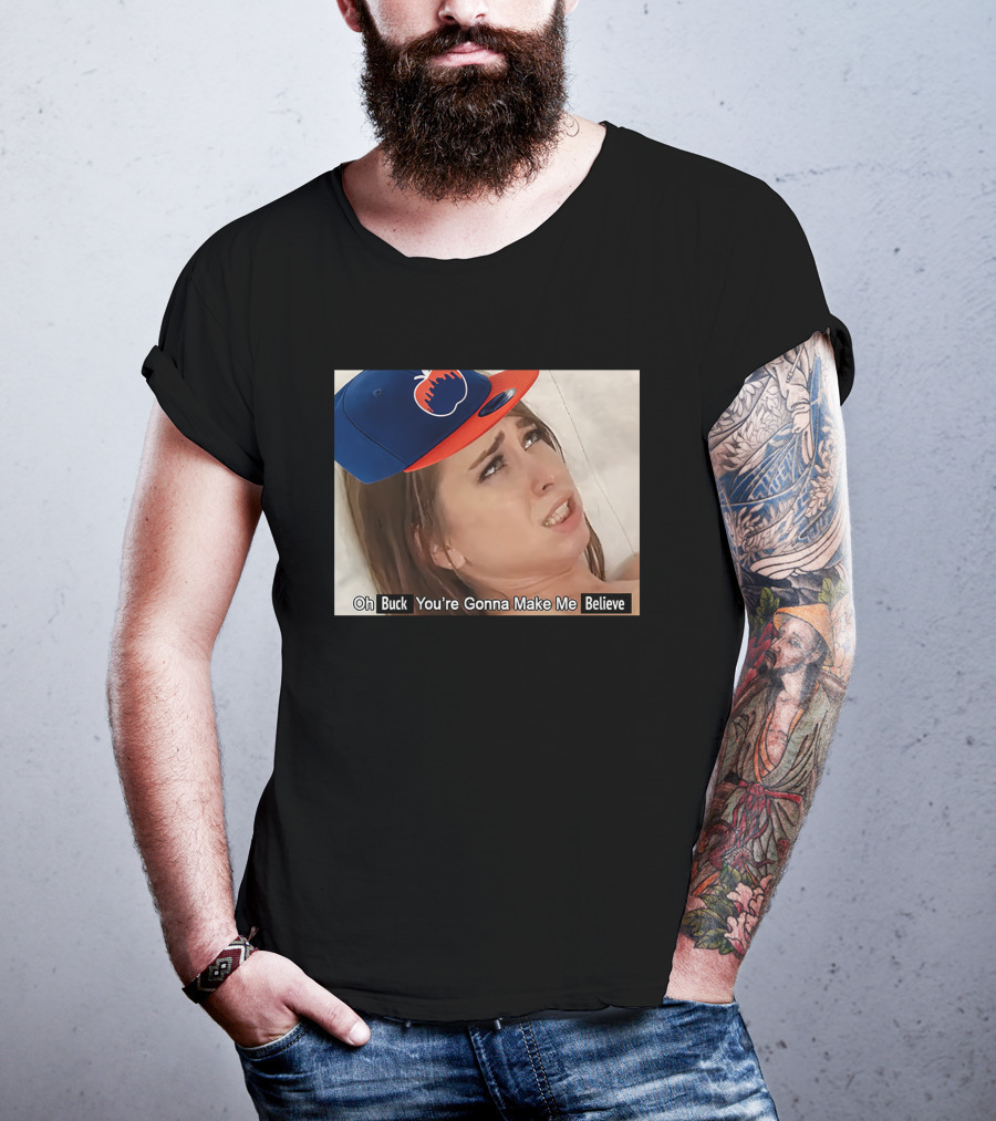 KFC Radio Oh Buck You're Gonna Make Me Believe Mets Hat Image T-Shirt