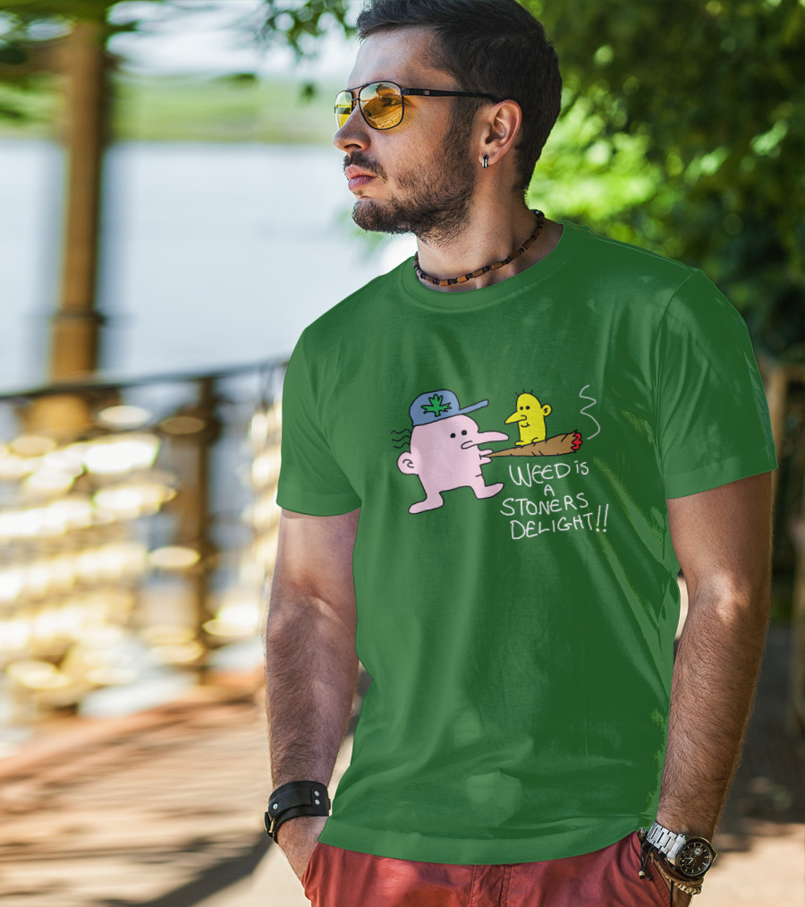 The Average Joey Weed Is A Stoners Delight Weed Is A Stoners Delight T-Shirt